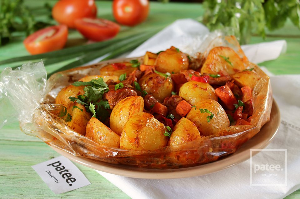 Быстрое жаркое с курицей в "рукаве" - Шаг 13