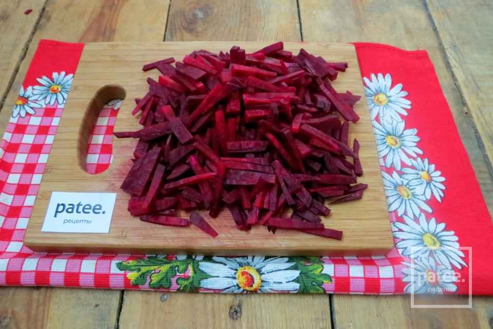 Борщ красный с курицей и фасолью - Шаг 2