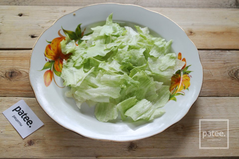 Салат "Цезарь" с курицей и горчично-майонезной заправкой - Шаг 8