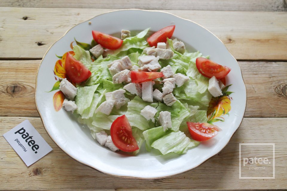 Салат "Цезарь" с курицей и горчично-майонезной заправкой - Шаг 10