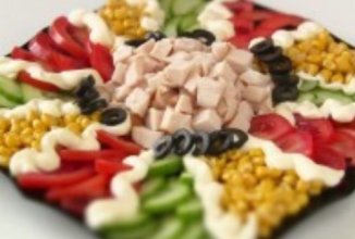 Праздничный красивый салат