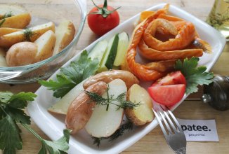 Картошка по-деревенски в микроволновке за 15 минут