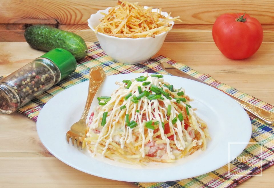 Салат с курицей "Муравейник" - Шаг 18