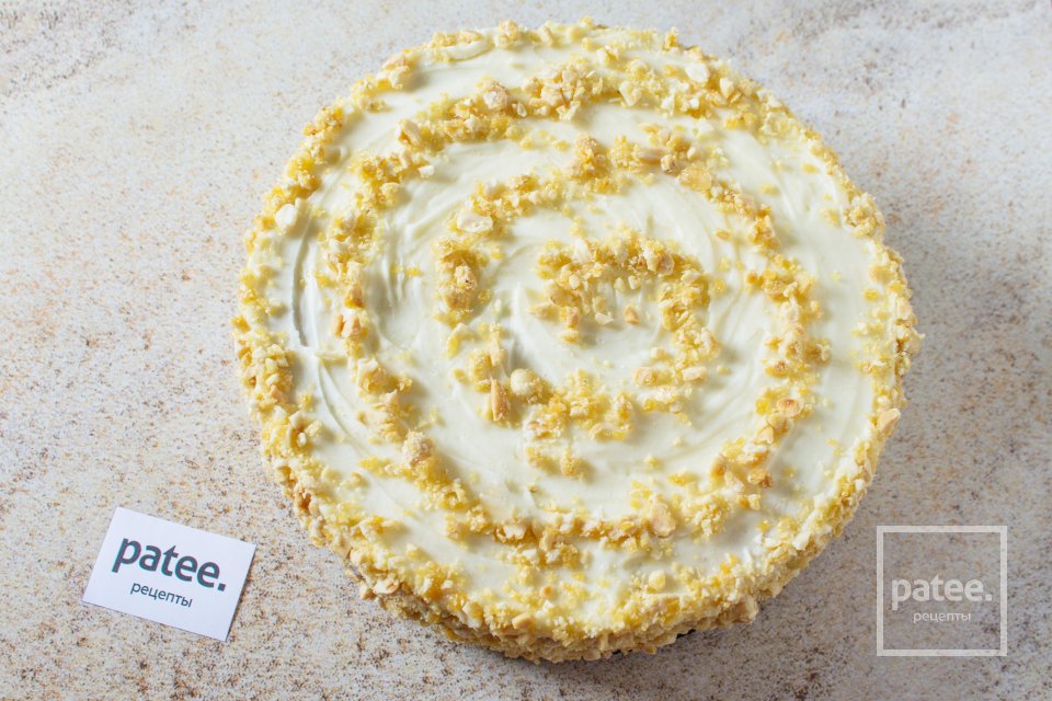 Лимонный торт с ореховым грильяжем - Шаг 18