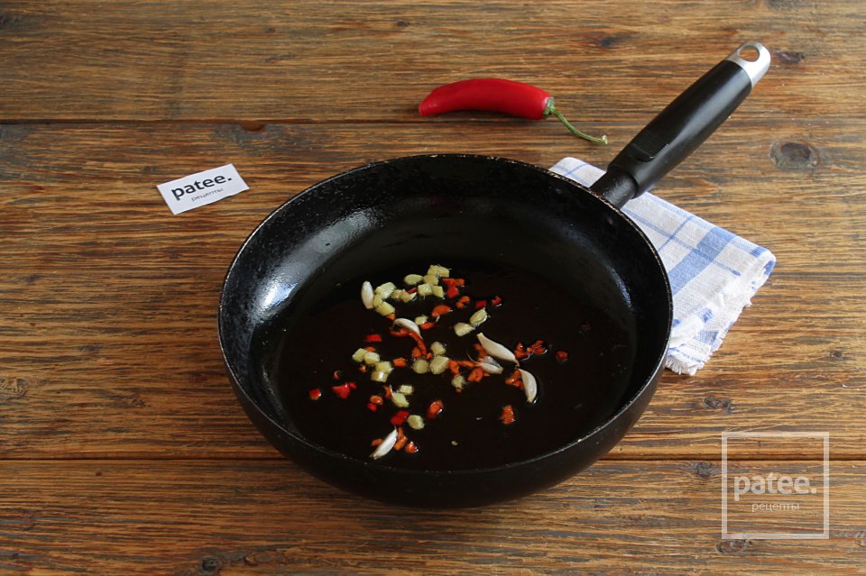 Курица с рисовой лапшой - Шаг 4