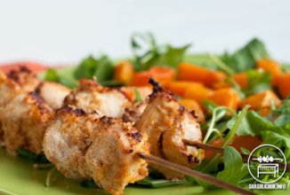 Шашлык из курицы в маринаде из пива и меда