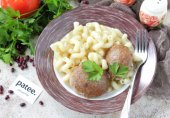 Мясные котлеты с фасолью