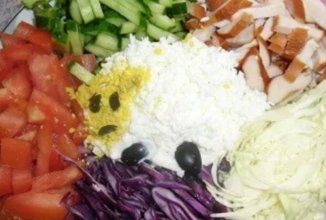 Салат "Козел в огороде"