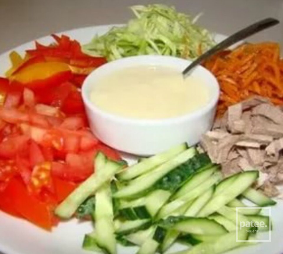 Салат "Козел в огороде" - Шаг 2