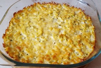 Куриная запеканка с кабачком и сыром