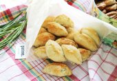 Пирожки с творогом и зеленью песочные