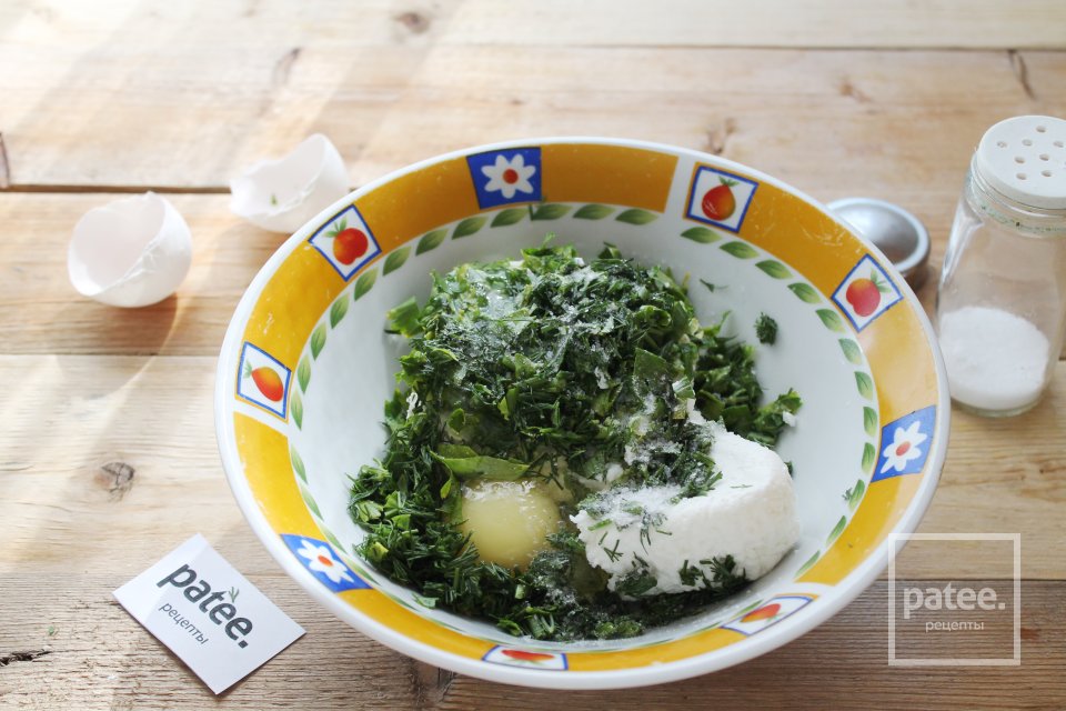 Пирожки с творогом и зеленью песочные - Шаг 17