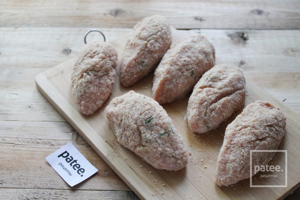 Зразы куриные с сыром и зеленью - Шаг 14