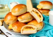 Пирожки с ветчиной и сыром