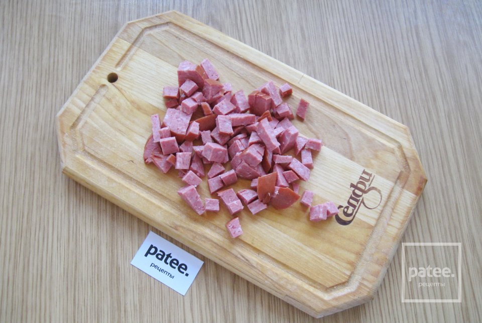 Сырный суп с грибами и колбасой - Шаг 9