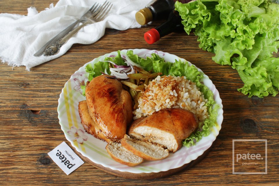 Куриная грудка с медом и соевым соусом - Шаг 12