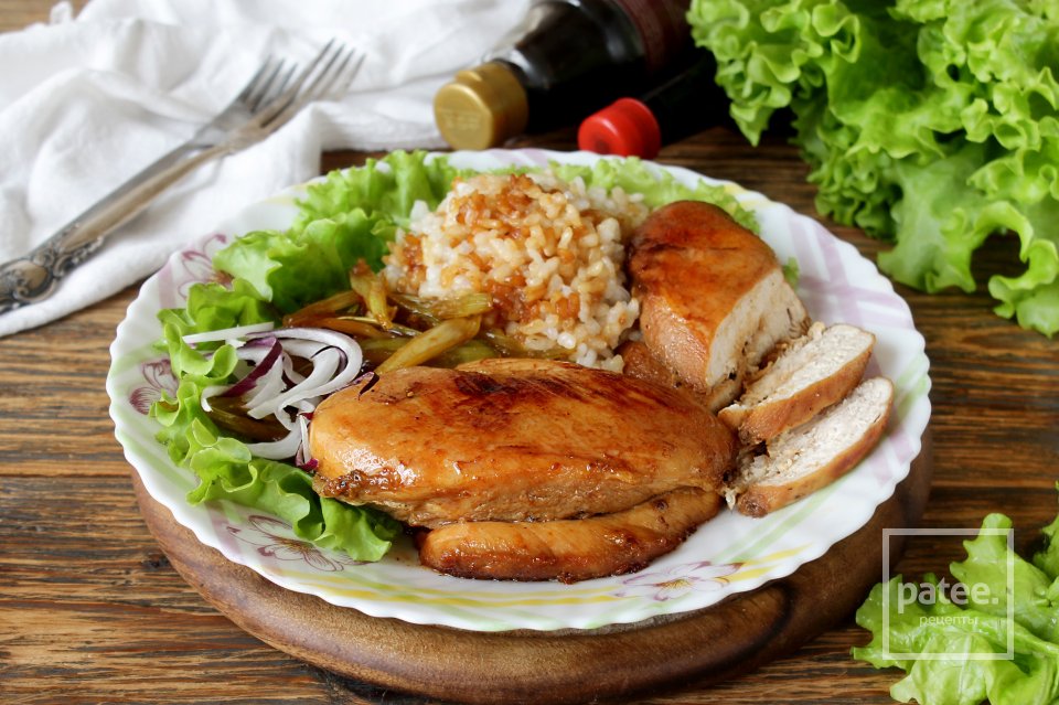 Куриная грудка с медом и соевым соусом - Шаг 13