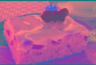 Пирог с персиками