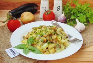 Жареный картофель с иллюзией грибов