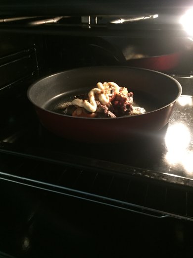 Мясо с шампиньонами и картофельные драники - Шаг 1