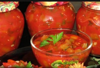 Острый салат на зиму "Манжо"