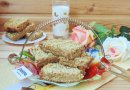 Хрустящий пирог со сгущенным молоком и орехами