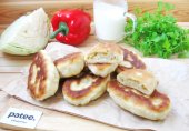 Жареные пирожки с капустой на кефире