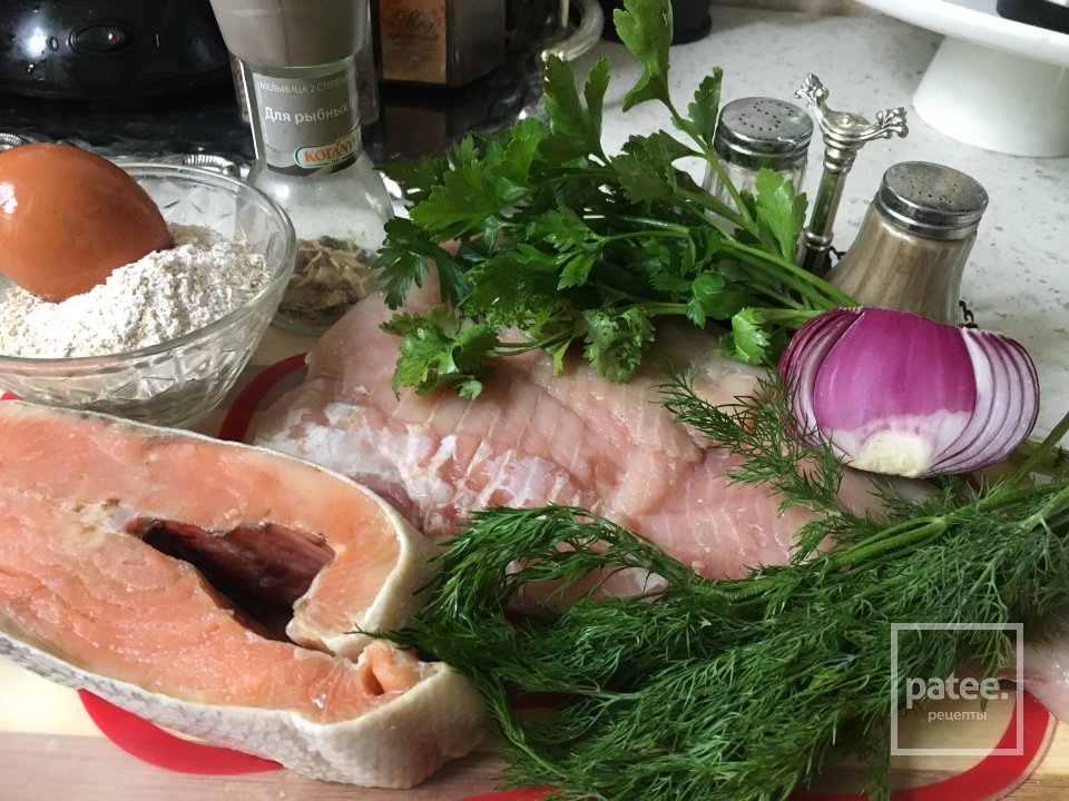 Пп- котлеты из кеты и карпа - Шаг 1