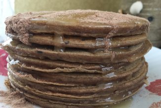 Шоколадно - ржаные белковые пп - оладьи