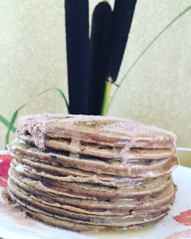 Шоколадно - ржаные белковые пп - оладьи - Шаг 1