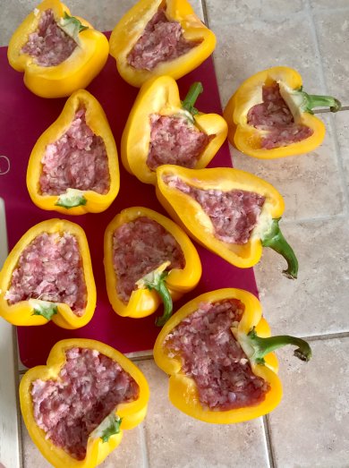 Фаршированные перчики в духовке - Шаг 3