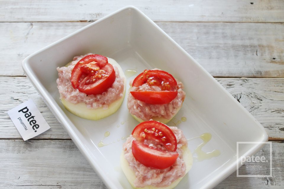 Фаршированные кабачки в духовке - Шаг 9