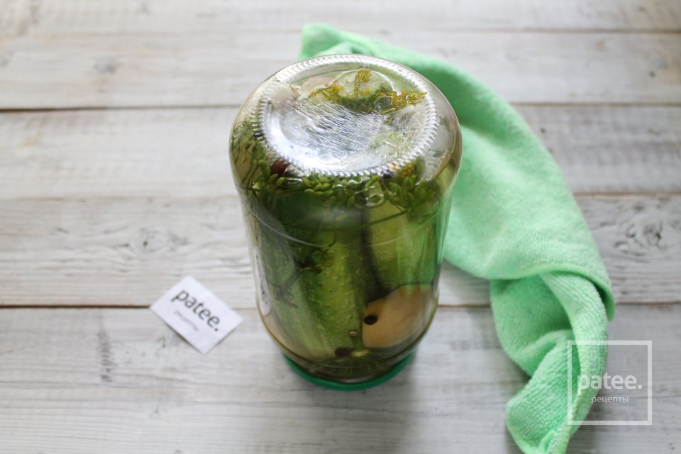 Маринованные огурцы с яблоком и лимонной кислотой - Шаг 19