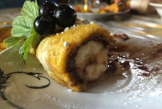 Рулетик с бананом