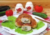 Мясные зразы с баклажанами