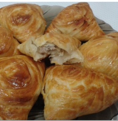 Слоёная самса с мясом