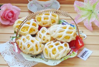 Печенье с ананасом на творожном тесте