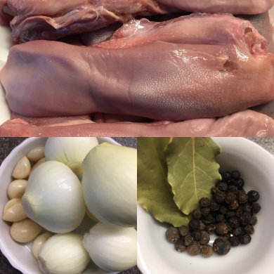 Воскресный свекольник с цветной капустой и телячьими язычками. - Шаг 1