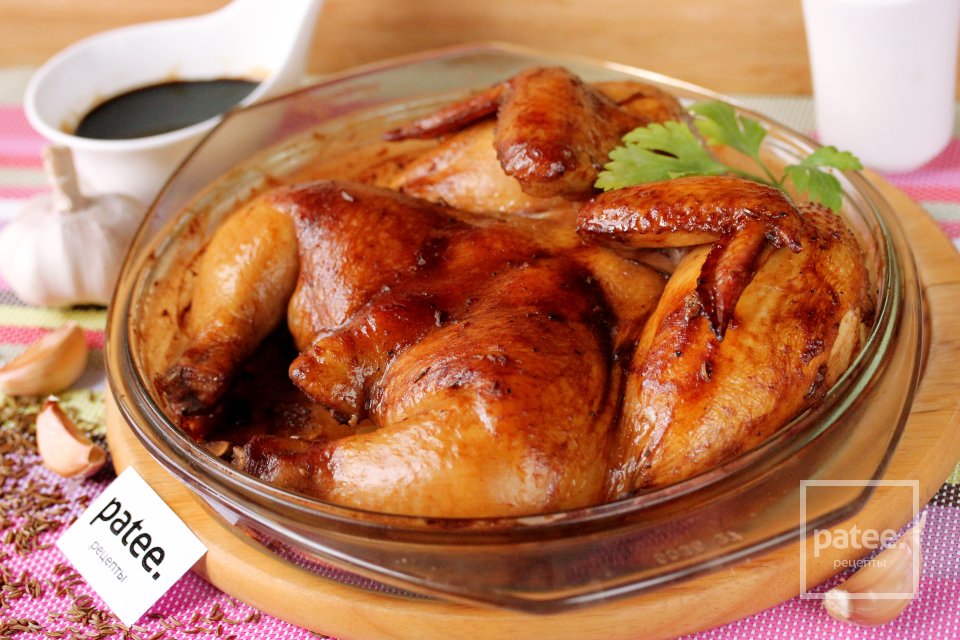 Курица в соевом соусе в духовке - рецепт с фотографиями - Patee. Рецепты