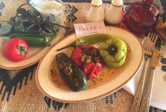 Бадымчан долмасы (Долма из баклажана)