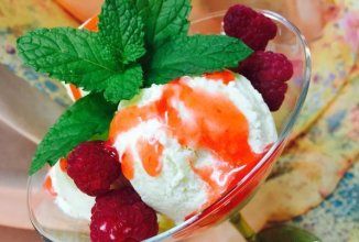 Лимонно-рисовое мороженное