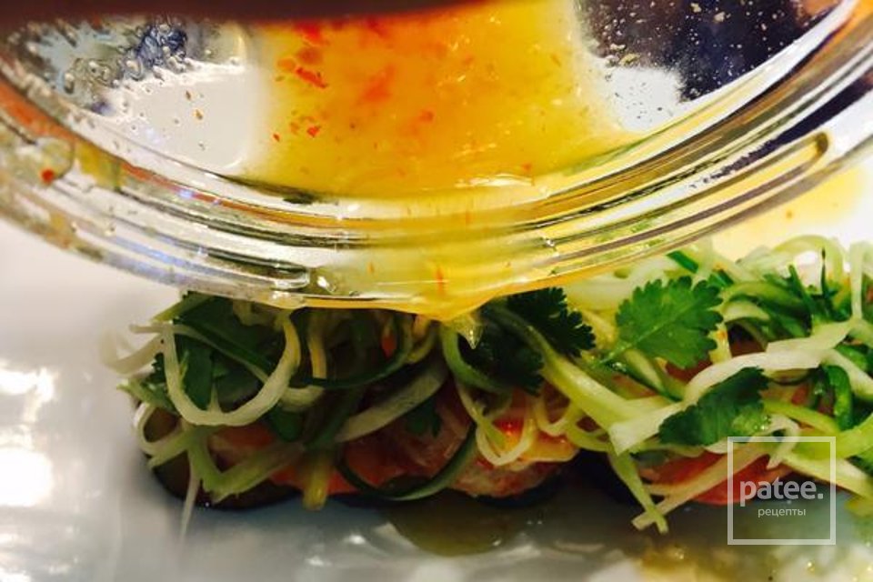 Креветки с цукини в сладком соусе чили - Шаг 10