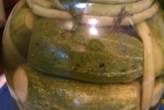 Маринованные огурцы со спаржевой фасолью