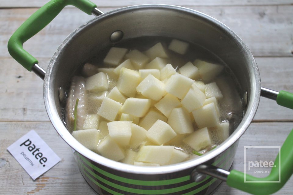 Суп из кабачков с курицей - Шаг 9