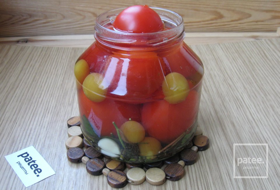 Маринованные помидоры с алычой - Шаг 6