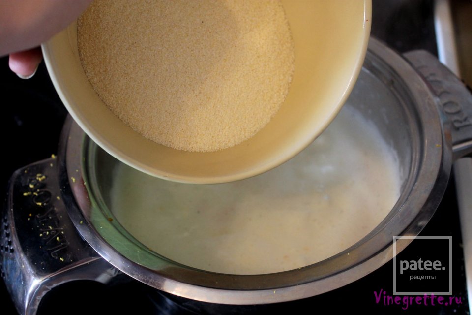 Манная запеканка с вишней - Шаг 3