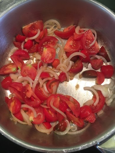 Тёплый салат из нута - Шаг 1