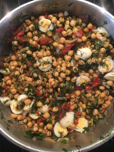 Тёплый салат из нута - Шаг 2