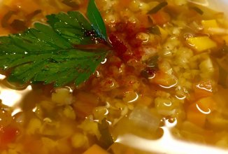 Постная чечевичная похлёбка без масла