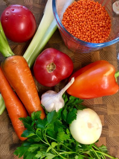 Постная чечевичная похлёбка без масла - Шаг 1